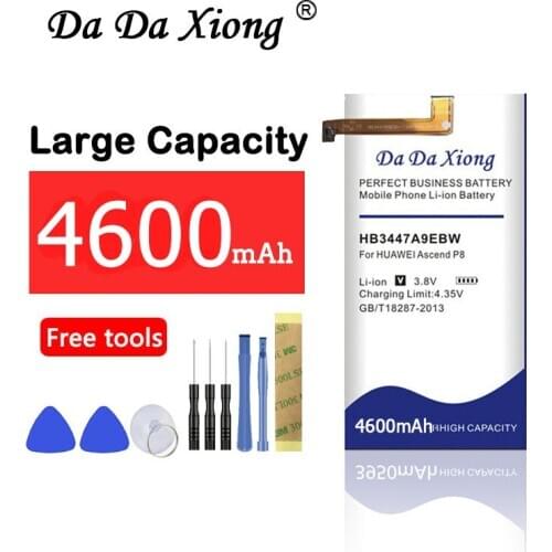 New high quality 4600mAh HB3447A9EBW Battery use for Huawei Ascend P8 Phone battery