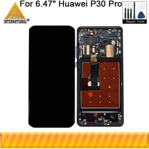 Original Axisinternational 6.47" For Huawei P30 Pro VOG-L04 VOG-L29 VOG-L09 OLED LCD Screen Display+Touch Panel Digitizer Frame