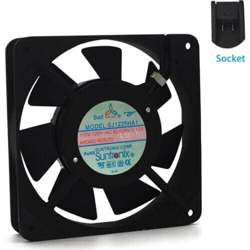 AXIAL 1225 Muffin Fan 115V 120V AC 120mm x 25mm High Speed for DIY Cooling Ventilation Exhaust Projects 2400RPM cooling fan