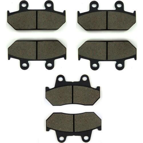 SOMMET Motorcycle Front + Rear Brake Pads Disks for Honda VFR700F VFR750F Interceptor (86-87) F/F2/FG/FH VFR700 VFR750 F