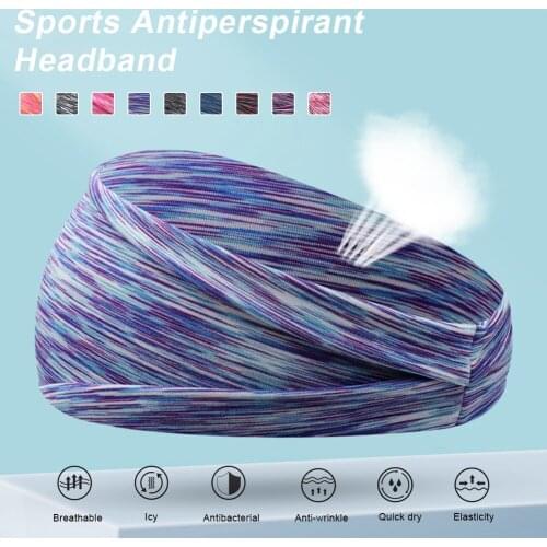 10-color sweat-absorbent headband for men and women elastic yoga running headband headgear sports headwear accessories