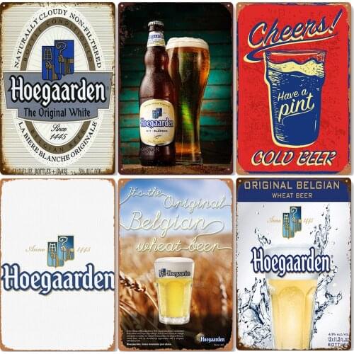 Bar Billboard Metal Tin Sign Naturally Belgian Beer Vintage Poster Plate Wall Decoration for Home Pub Bar Kitchen Plaque ZSS76