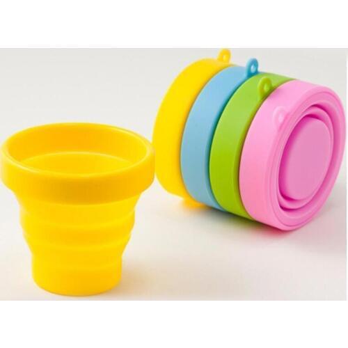 300ml Foldable Silicone Cup Portable Drinking Mug Collapsible Cup Outdoor Sport Water Coffe Cup Multi-Function Telescopic Mug