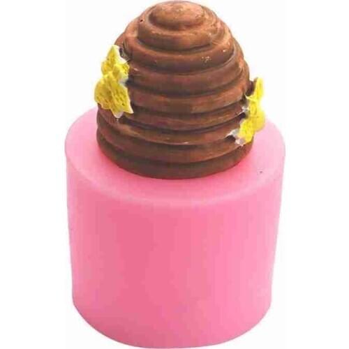 Honeycomb Bee Shape Silicone Mould DIY Aromatherapy Plaster Candle 3D Silicone Mold Clay Crafts Silicone Fondant Cake Decoration