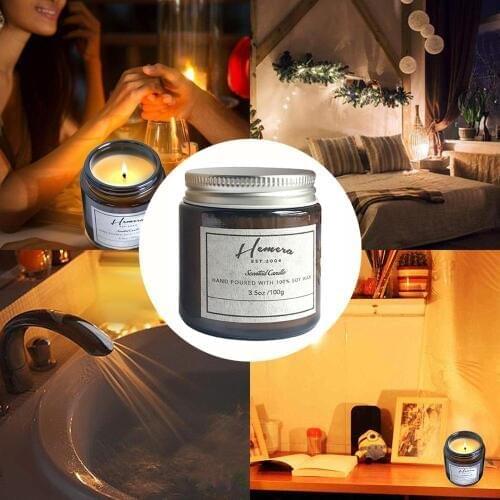 Candles Natural Scented Soy Candle, Highly Scented and Long Burning Aromatherapy Jar Candles