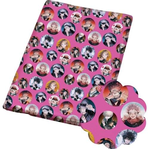 50*140CM Cartoons pattern Polyester cotton Fabric Patchwor Printed for Tissue Kids Home Textile for Sewing Doll Dress Curtain