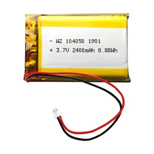 Ultra-thin lithium battery 104050-2400mah health detector electronic game machine 3.7v polymer battery
