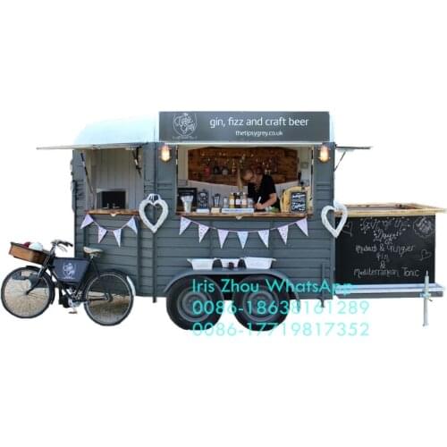 Vintage horse box bar, fast china food trailer, mobile restaurant, food van for sale