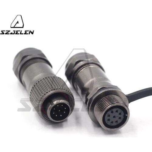 WEIPU ST12 series 9pin Waterproof Connector Plug Socket, IP67, LED Power Industrial Connector ,Aviation Connector