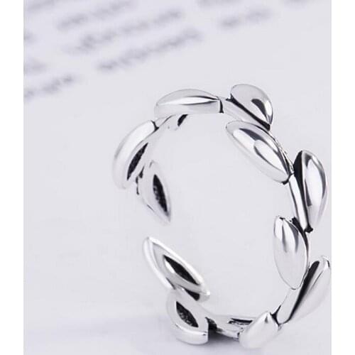 Simple Style Leaf Open Ring Women Leaves Rings for Gift Party Fashion Jewelry Accessories Wholesale Price