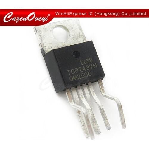 10pcs/lot TOP243YN TO220 TOP243 TO220-6 TOP243Y TO-220 243YN In Stock