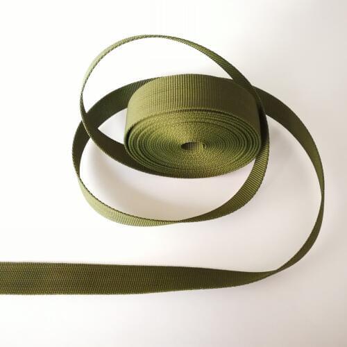 2.5cm(1inch) wide 10meters Army Green Nylon Webbing Pit Braided Strap Backpack Belt
