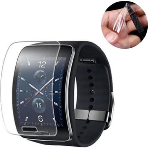 2pcs Anti-shock Soft TPU Ultra HD Clear Protective Film Guard For Samsung Galaxy Gear S R750 Full Display Screen Protector Cover