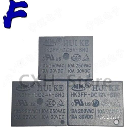 5PCS Power relays HK3FF-DC5V-SHG HK3FF-DC12V-SHG HK3FF-DC24V-SHG 10A250VAC T73 5PIN