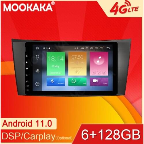 Android11 6+128G For Benz E-Class W211 CLS W219 Car GPS Navigation Streaming Media Multimedia Player Head Unit Auto Radio Stereo