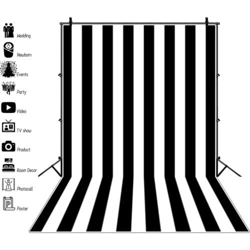 White Black Blue Zebra Color Stripes Scene Photography Backgrounds Customize Baby Shower Photography Backdrops For Photo Studio