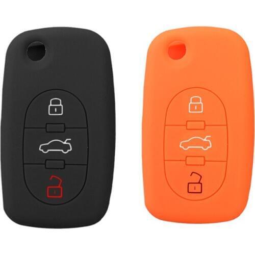 Car Key Cover Case Silicone Shell For Audi A4 S4 RS4 A2 A3 A6 A8 S3 S6 S8 TT Cabriolet Allroad
