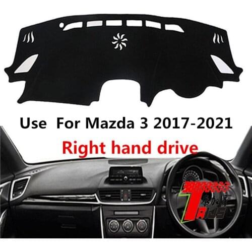TAIJS Factory Casual Simple Dust resistant Polyester Fibre Car Dashboard Cover For Mazda 3 2017 2018 2019 20 21 Right Hand drive