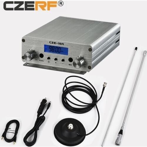 CZE-15A 15w Stereo Wireless FM Transmitter 12v Portable Shower with Car antenna kits