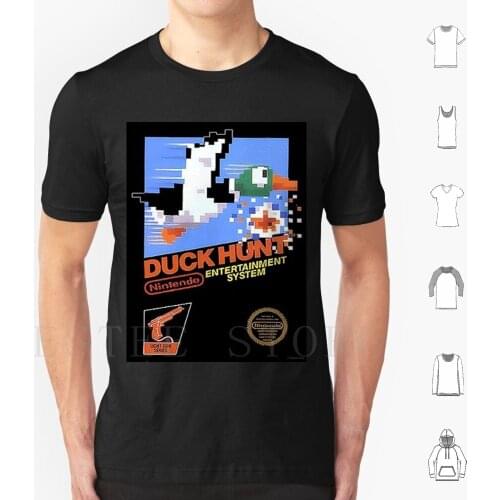 Duck Hunt Nes Art T Shirt Cotton Men Diy Print Duck Hunt Entertainment System Nes Light Gun Old School Retro Dog