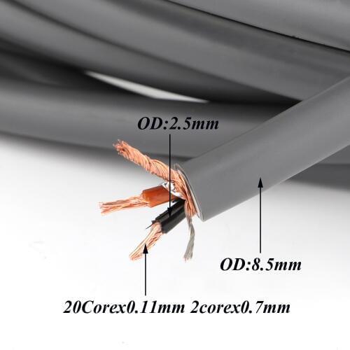 Preffair X423 OCC Hifi RCA XLR Bulk Cable For Diy High Pure Copper Audio Interconnect Bulk Cable Audio extend signal wire