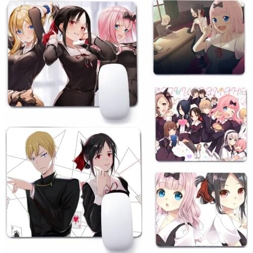 Anime Kaguya Sama Mouse Pad Deskpad Gaming Writing Desk Mat Keyboard Mats For Office Home Computer Mousepad