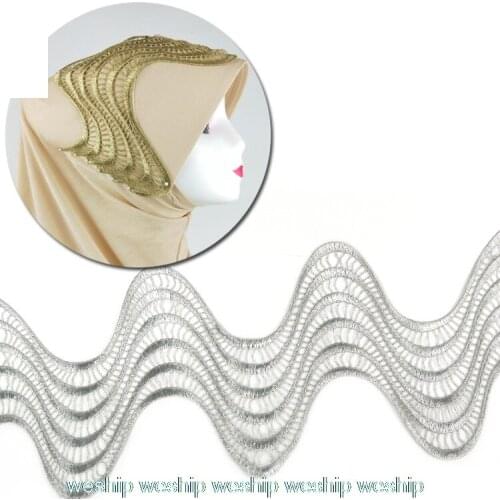 Ins golden Embroidery Tassels lace lace for handicraft handmade DIY crown garment accessories Wedding dress accessories