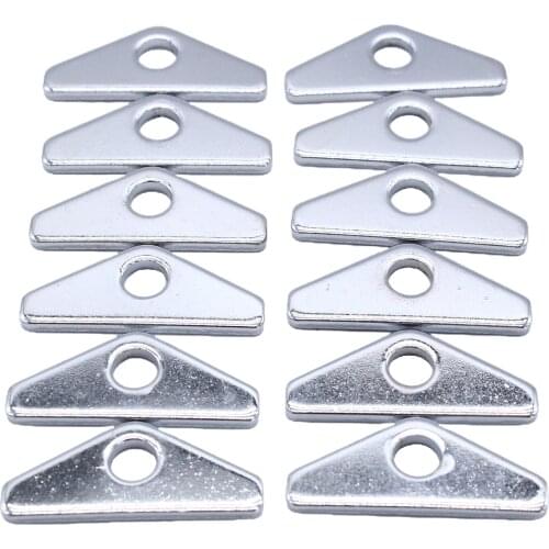 Chrome Plated Steel Valve Cover Mini Spreader Tab Mini Valve Cover Hold Down Tabs Small Block 260 289 302