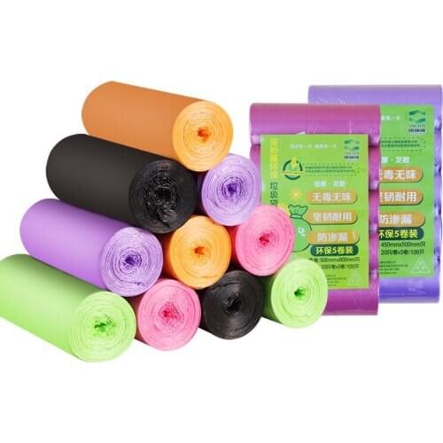 Corn Biodegradable 200pcs/set Garbage Bags Disposable Toilet Cleaning Kitchen Trash Bags Environmental Protection Bags E11644