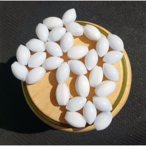 A6x10mm PTFE Magnetic Stirrer Mixer Stir Bars Olive shape Stirring Bars PTFE Stir Rod Spinbar, Pack of 10pcs