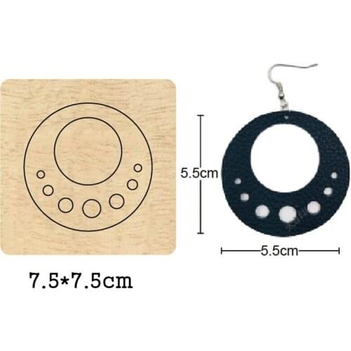 Fashion Round Multi Hoop Jewelry Cutting Mold Wood Dies Leather Cloth Paper Craft Fit Common Die Cutting Machines on the Market
