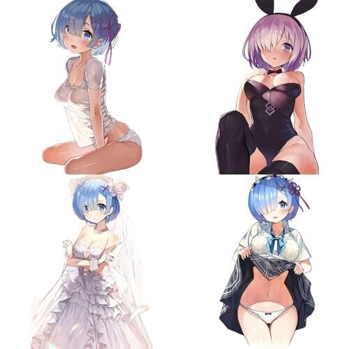 Three Ratels CDM306 RE:ZERO Rem poster cartoon anime car hood sticker laptop decal wall sticker for home decoration