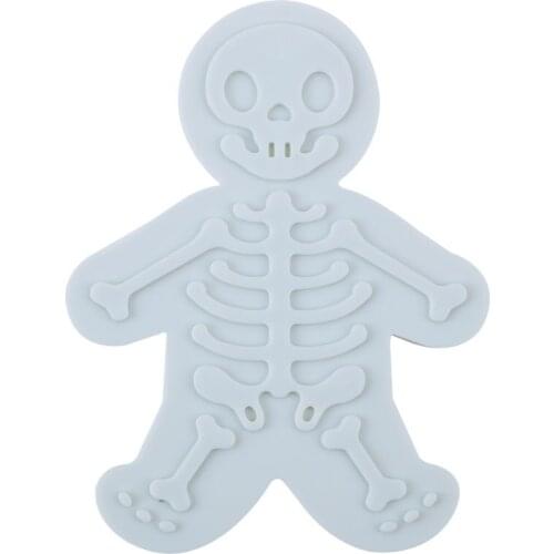 Skeleton Gingerbread Man Biscuit Cookies Mold Birthday Fondant Cake Chocolates Ice and Soap Halloween Creative Gift Kitchen Tool