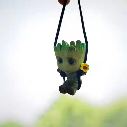 Car Interior Decoration Personality Pendant The Groot Model Rearview Mirror Pendant Decoration Car Special Air Freshener
