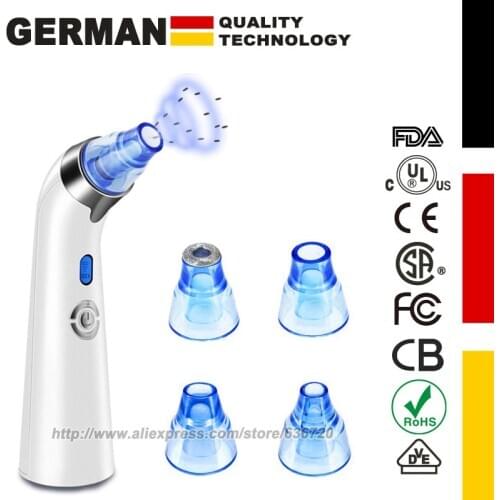 Blackhead Remover Pore Vacuum, Electric Blackhead Cleaner Blackhead Extractor Tool Device Comedo Removal Suction Beauty Device