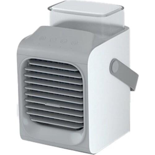 Shaking Head Fan Charging Small Desk Air Cooler Fan Portable Air Conditioner for Home Kitchen Office