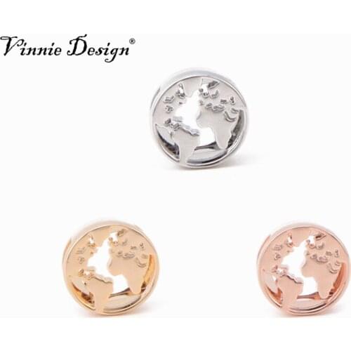 Vinnie Design Jewelry World Map Slide Charms fit for Stainless Steel Leather Wrap Bracelets 10pcs/lot Wholesale