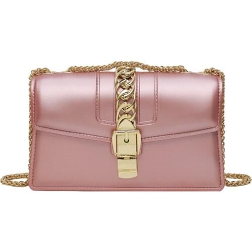 Womens Luxury Elegant Mini Leather Chains Shoulder Bag Lock Fashion Casual Kawaii Vintage 2020 New Evening Party Cute Crossbody