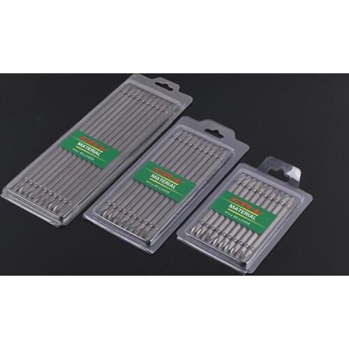 10pcs/set 1/4" 100/150/200mm Screwdriver Bits PH2 Phillips Screw Driver Bits Double Head Plasterboard Drywall Screwdriver Bit