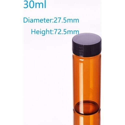 10pcs Brown sample bottle,Capacity 30ml,lyophilized,vials,bacteria,freeze-dried,cillin,strain bottles