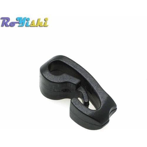 1000pcs/pack Outdoor External Strapping Plastic Rope Hook Rope Buckle Black