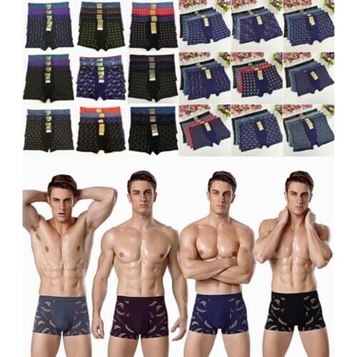 2XL-7XL Pls choice 2-3 bigger size you wear Underpants for Men Stretch Breatheble four feets Underwear Boxers Trunks Shorts