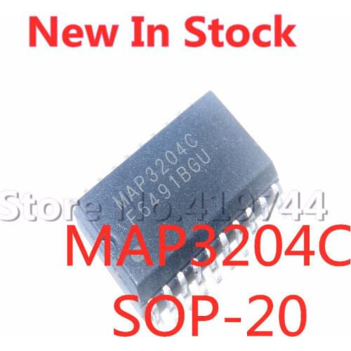 5PCS/LOT MAP3204C MAP3204CSIRH SOP-20 SMD LCD power chip In Stock NEW original IC