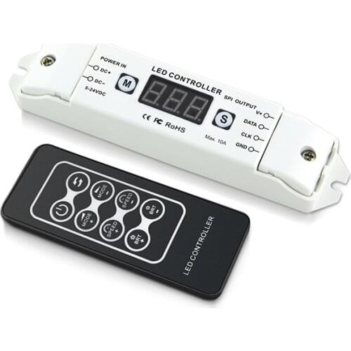 BC-201 5V 12V 24V RGB ws2801 led strip controller RGBW pixel light controller rf mini rgb led controller