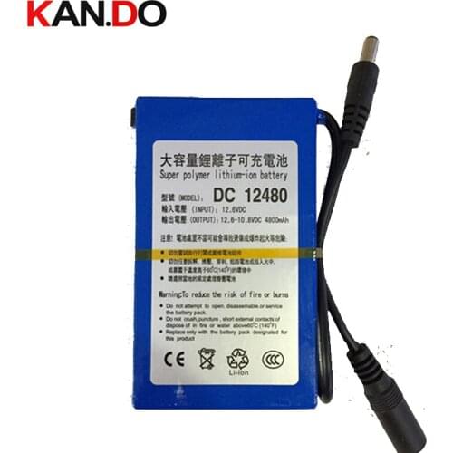 CE ROHS DC 12V lithium battery pack,4800 Mah capacity high volume lithium battery smart CCTV security camera power battery