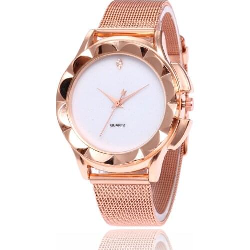 Ladies Mesh Clock Rose Gold Women Watches Fashion Simple Female holesale W Wristwatches Relogio Feminino Zegarek Damski