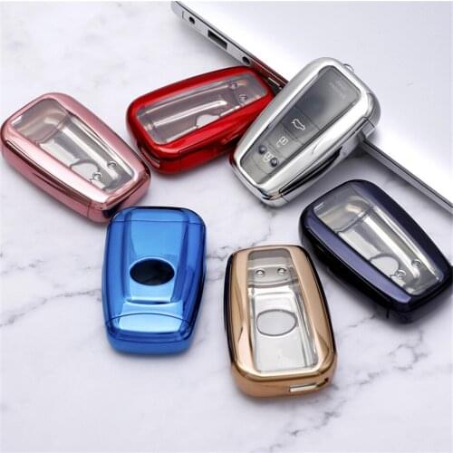Full Protection Car Key Case Cover For TOYOTA Key Waterproof TPU Key Shell For TOYOTA Prius RAV4 Allion Highlander Car Styling