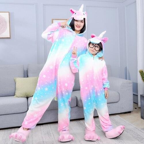 Children animal Pajamas kids totoro pyjamas boys panda sleepwear girls unicorn jumpsuits baby cartoon onesies blanket sleepers