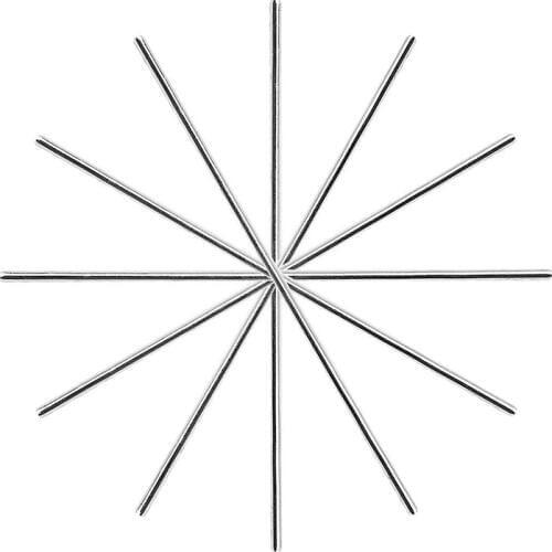 EKIND 10pcs Stainless Steel Round Axles Shaft Rod/Straight Metal Round Shaft Rod Bars for DIY Model Toy RC Car