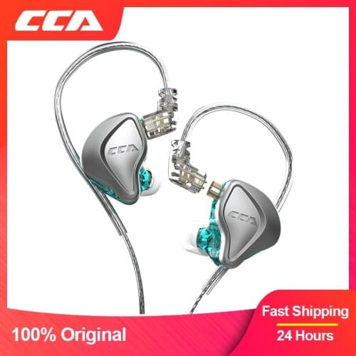CCA NRA Electrostatic Headset In-Ear Monitor Earplugs Headphones With Microphone Noice Cancelling Sport Game Wired Earphones